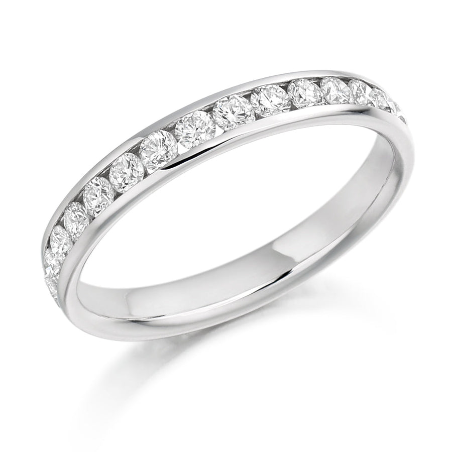 Channel-Set Diamond Full Eternity Ring, 1.04ct