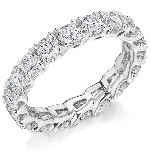 Claw-Set Diamond Full Eternity Ring G, 3.0ct