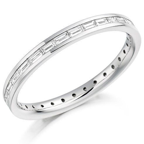 Channel-Set Diamond Full Eternity Ring D, 0.6ct