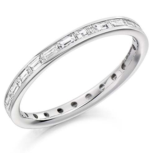 Channel-Set Diamond Full Eternity Ring E, 0.75ct