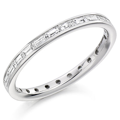 Channel-Set Diamond Full Eternity Ring E, 0.75ct