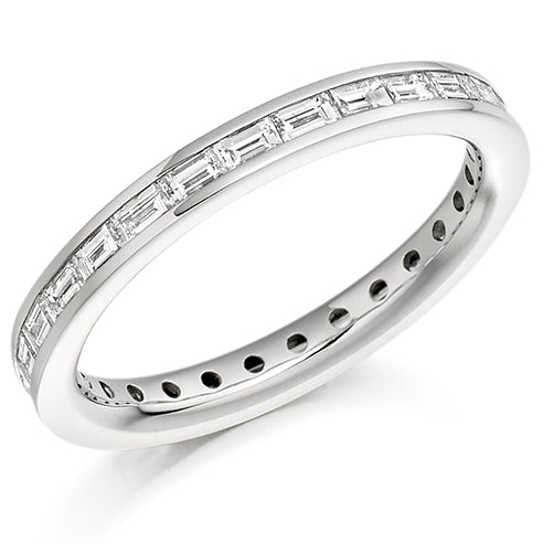 Channel-Set Diamond Full Eternity Ring C, 1.0ct