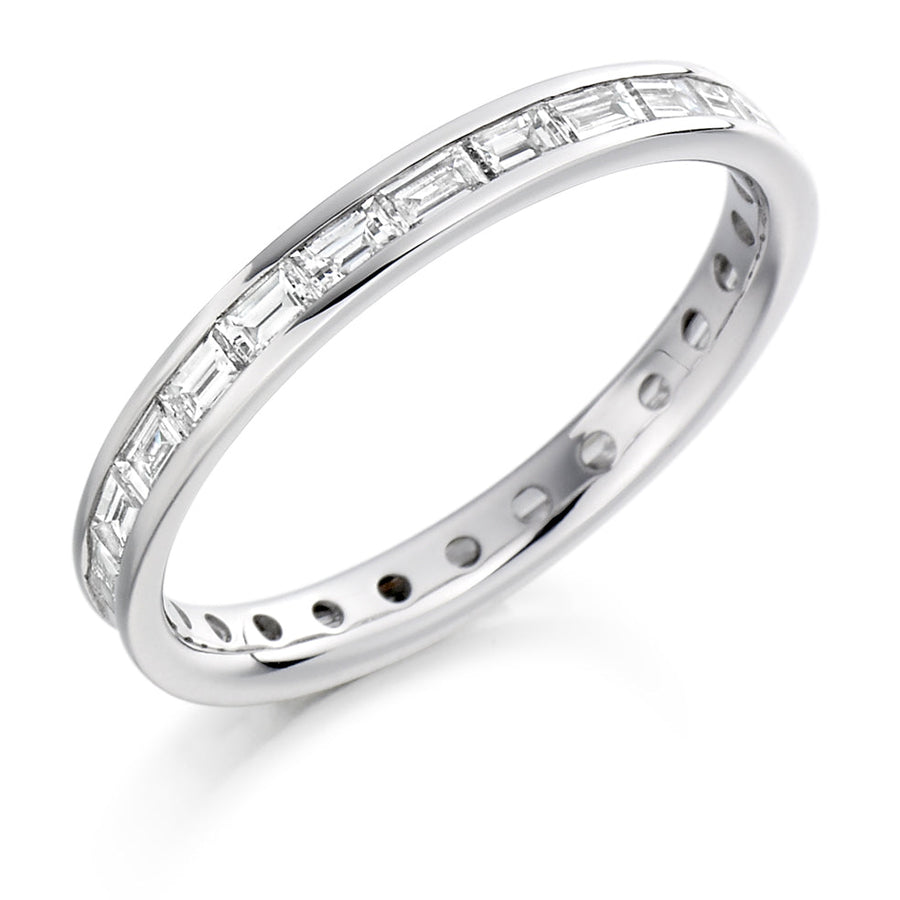 Channel-Set Diamond Full Eternity Ring C, 1.0ct