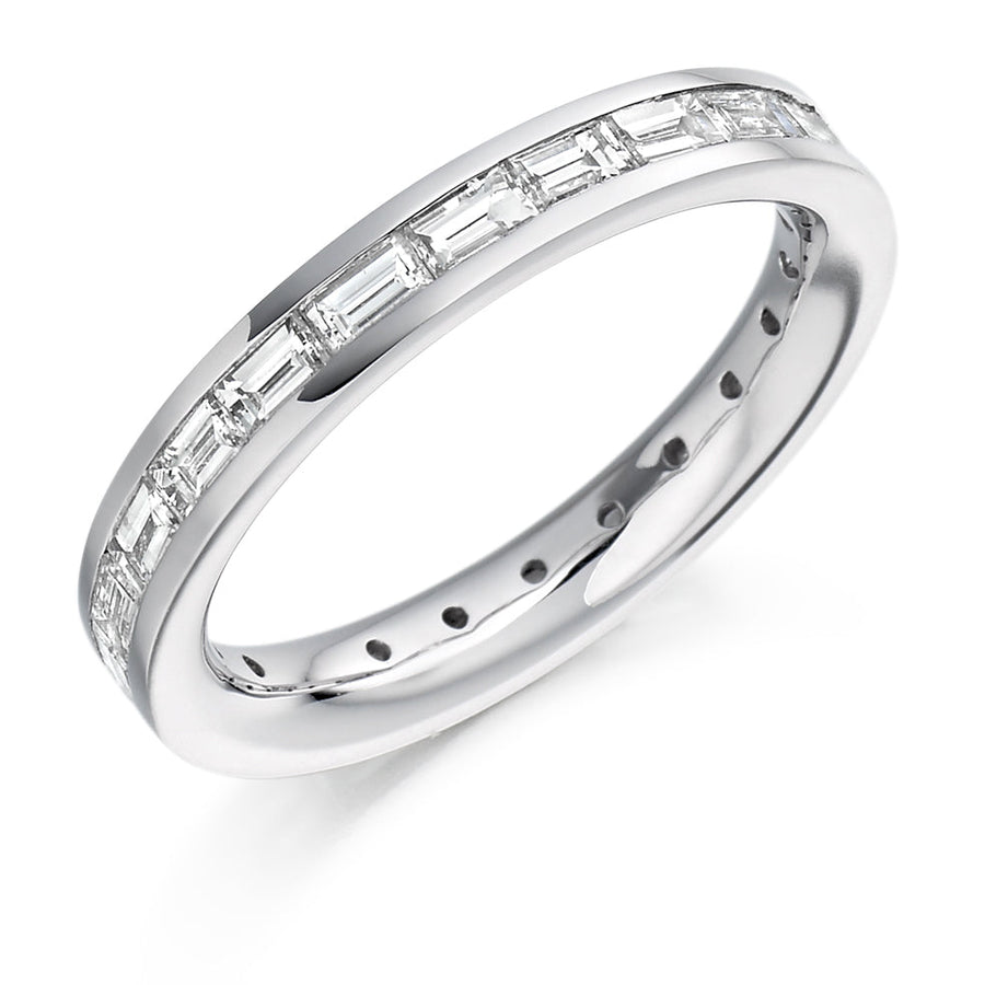 Channel-Set Diamond Full Eternity Ring with Right-Hand, 1.5ct