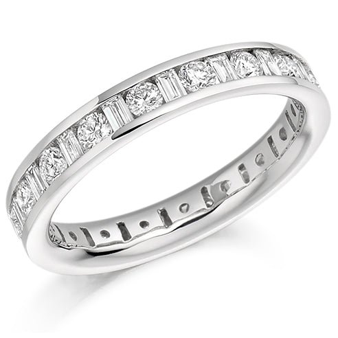 Channel-Set Full Eternity Ring, 1.53ct total