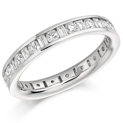 Channel-Set Full Eternity Ring, 1.53ct total