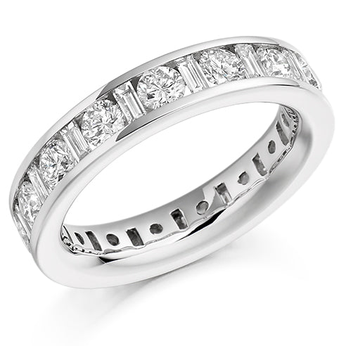 Channel-Set Full Eternity Ring, 3.01ct total