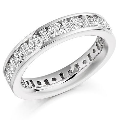 Channel-Set Full Eternity Ring, 3.01ct total
