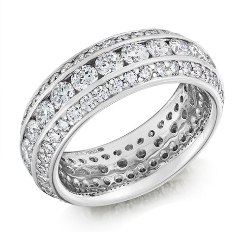 Channel-Set Full Eternity Ring, 4.0ct total