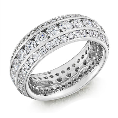 Channel-Set Full Eternity Ring, 4.0ct total