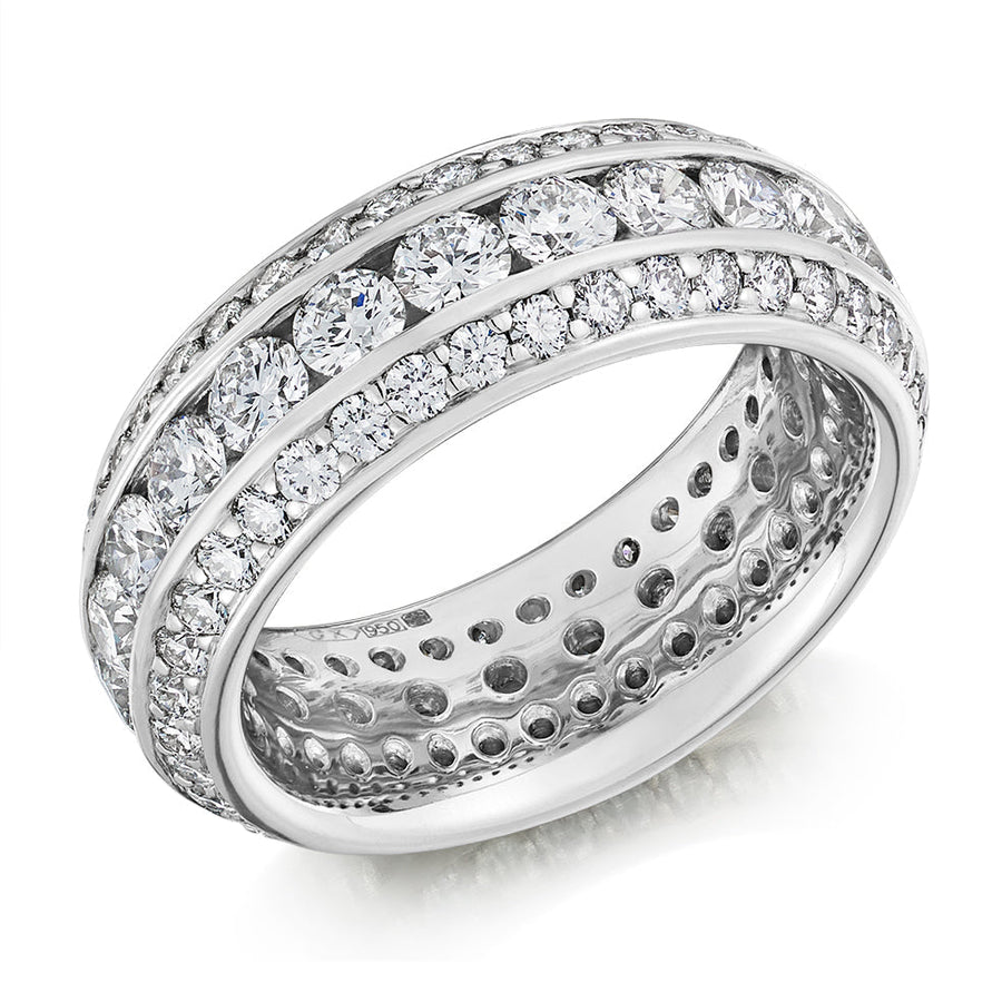 Channel-Set Full Eternity Ring, 4.0ct total