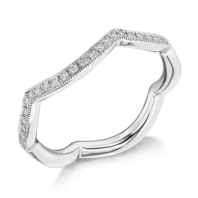 Milgrain Grain-Set Full Eternity Ring, 0.25ct total