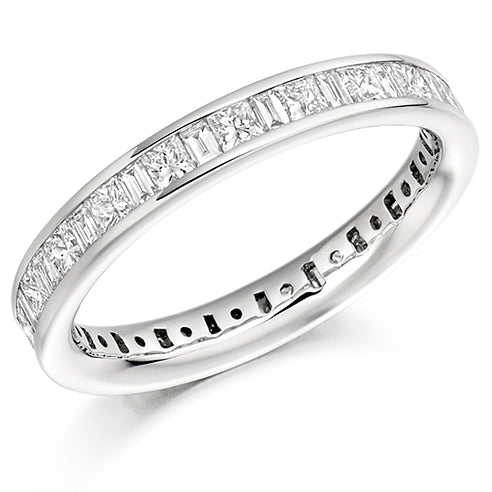 Channel-Set Diamond Full Eternity Ring, 1.51ct