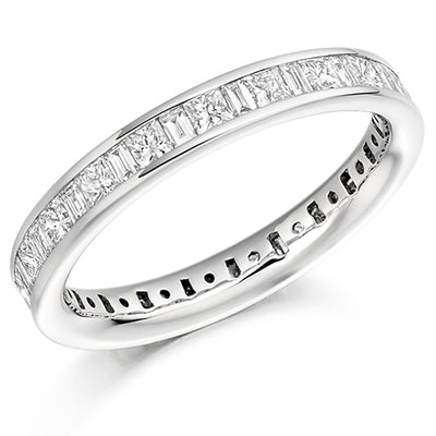 Channel-Set Diamond Full Eternity Ring, 1.51ct