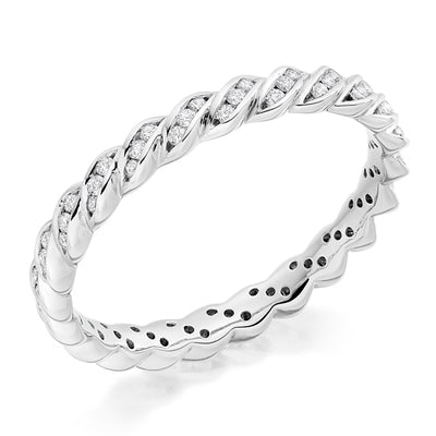 Channel-Set Full Eternity Ring, 0.3ct total (FET9152)