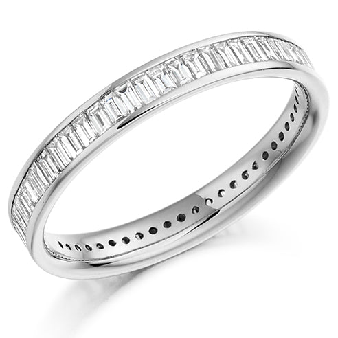Channel-Set Diamond Full Eternity Ring B, 1.05ct