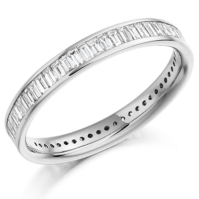 Channel-Set Diamond Full Eternity Ring B, 1.05ct