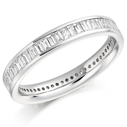 Channel-Set Diamond Full Eternity Ring B, 1.25ct