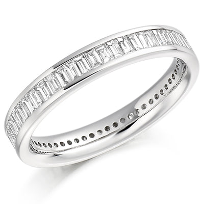 Channel-Set Diamond Full Eternity Ring B, 1.25ct