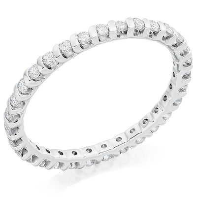 Bar-Set Full Eternity Ring, 0.5ct total