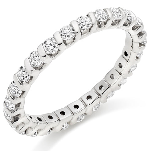 Bar-Set Full Eternity Ring, 1.0ct total