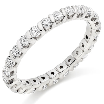 Bar-Set Full Eternity Ring, 1.0ct total