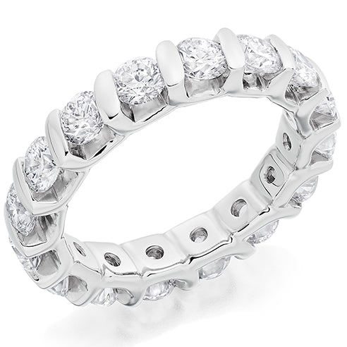 Bar-Set Full Eternity Ring, 3.0ct total