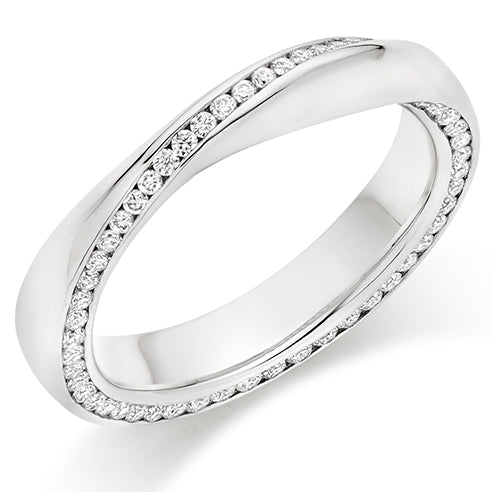 Channel-Set Diamond Full Eternity Ring, 0.65ct