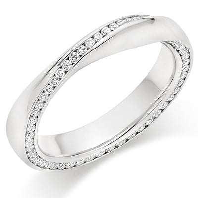 Channel-Set Diamond Full Eternity Ring, 0.65ct