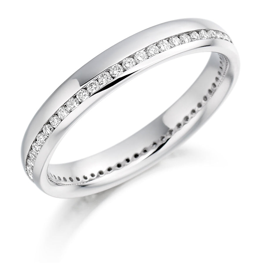Offset Channel-Set Diamond Full Eternity Ring, 0.31ct