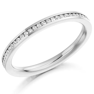 Channel-Set Diamond Full Eternity Ring B, 0.33ct