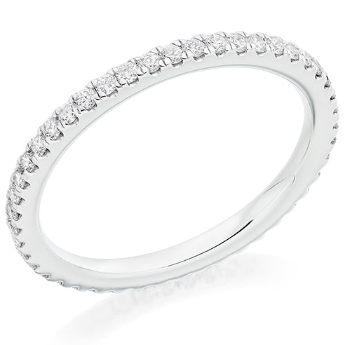 Micro-Claw Diamond Full Eternity Ring B, 0.5ct