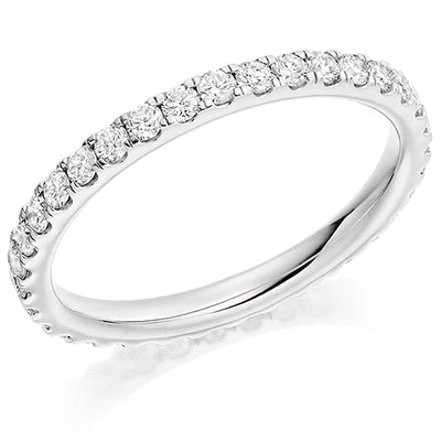 Micro-Claw Diamond Full Eternity Ring B, 0.75ct