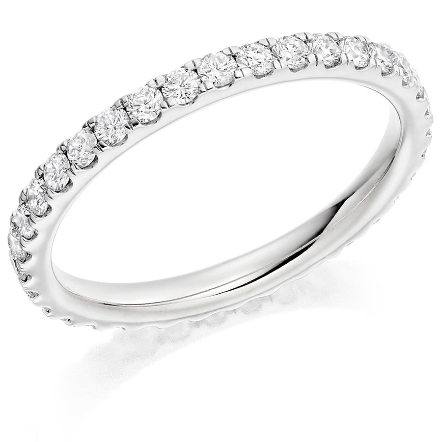 Micro-Claw Diamond Full Eternity Ring B, 0.75ct