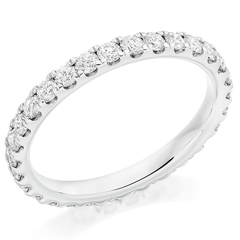 Micro-Claw Diamond Full Eternity Ring C, 1.0ct