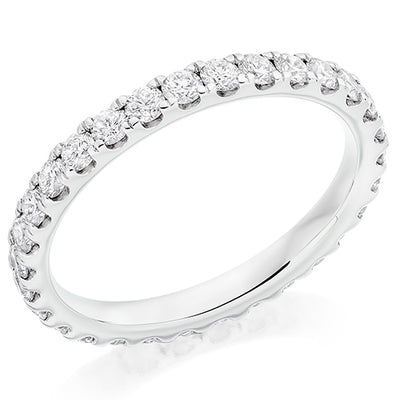 Micro-Claw Diamond Full Eternity Ring C, 1.0ct