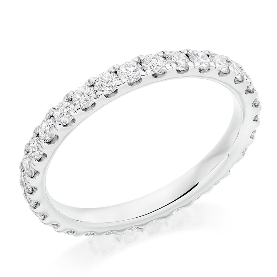 Micro-Claw Diamond Full Eternity Ring C, 1.0ct