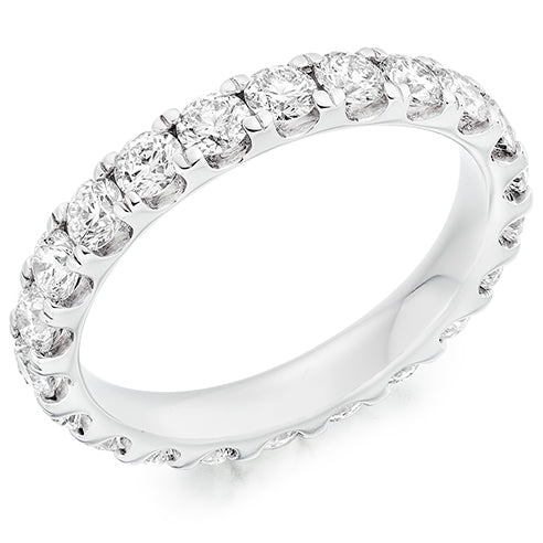 Micro-Claw Diamond Full Eternity Ring B, 1.5ct