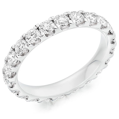 Micro-Claw Diamond Full Eternity Ring B, 1.5ct