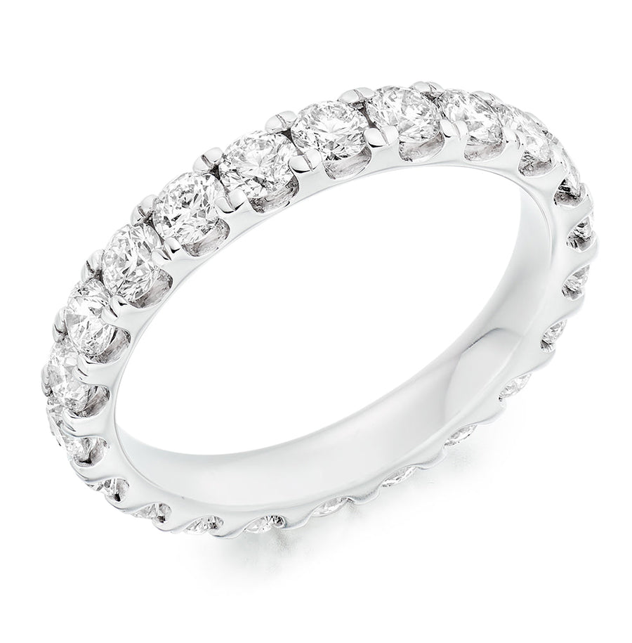 Micro-Claw Diamond Full Eternity Ring B, 1.5ct