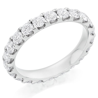 Micro-Claw Diamond Full Eternity Ring, 2.0ct
