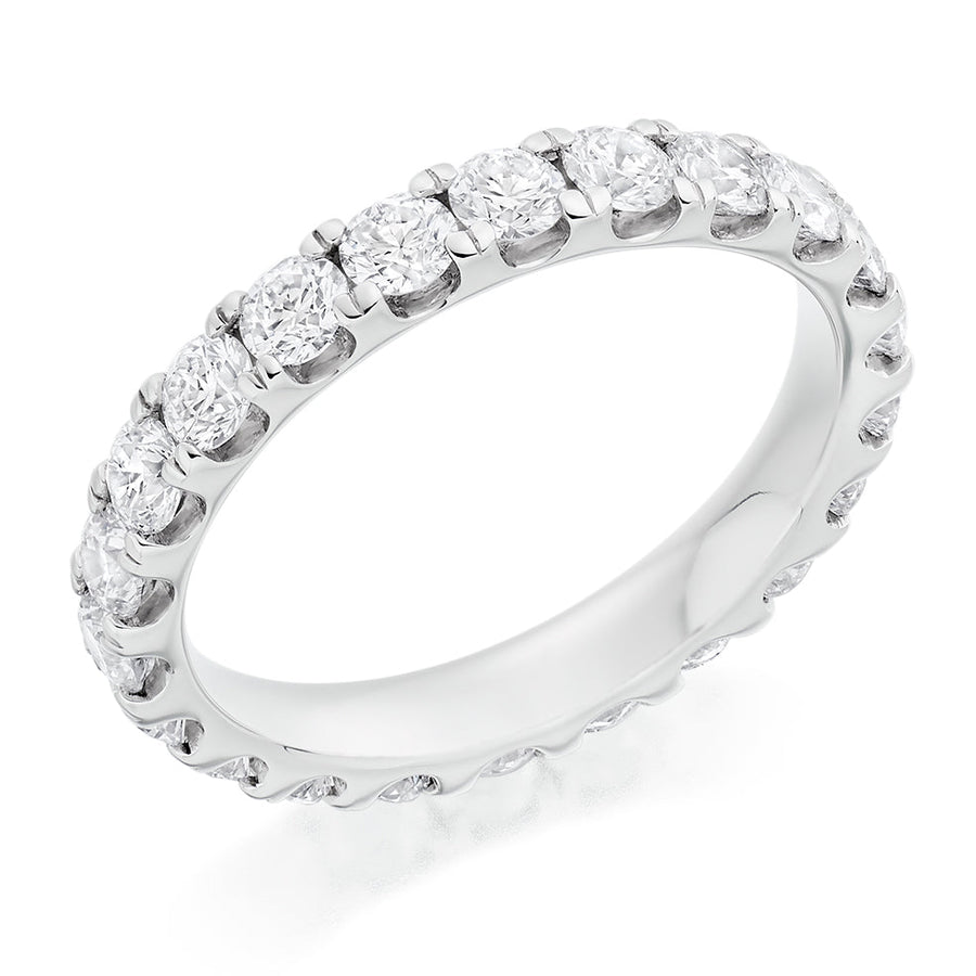 Micro-Claw Diamond Full Eternity Ring, 2.0ct
