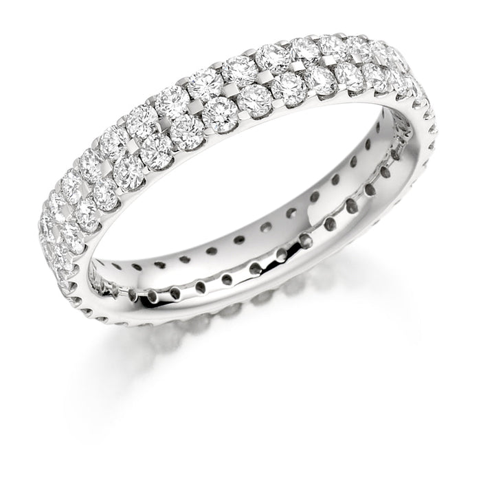 Micro-Pavé Diamond Full Eternity Ring, 1.55ct
