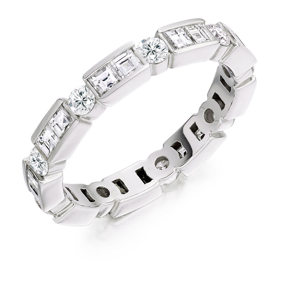 Bar-Set Full Eternity Ring, 1.5ct total (FETRC2012)