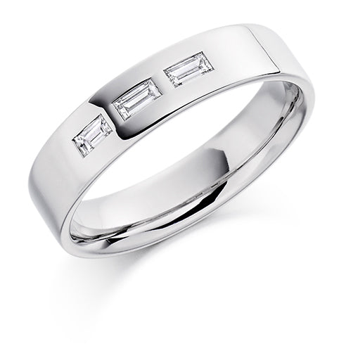 Flush-Set Diamond Gents Ring, 0.2ct