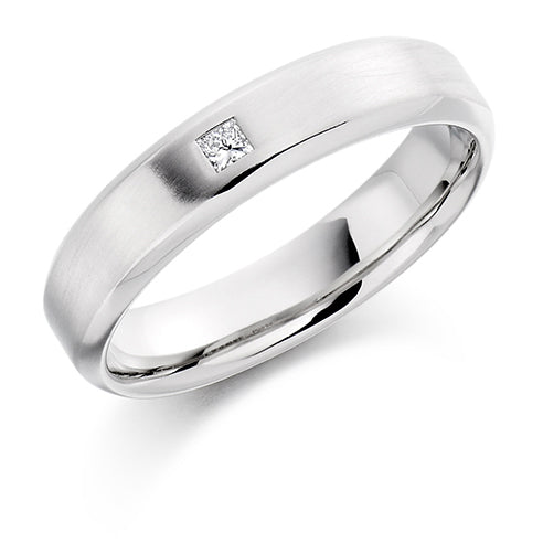 Flush-Set Diamond Gents Ring B, 0.06ct