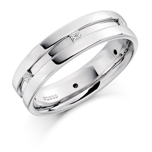 Channel-Set Diamond Gents Ring, 0.2ct