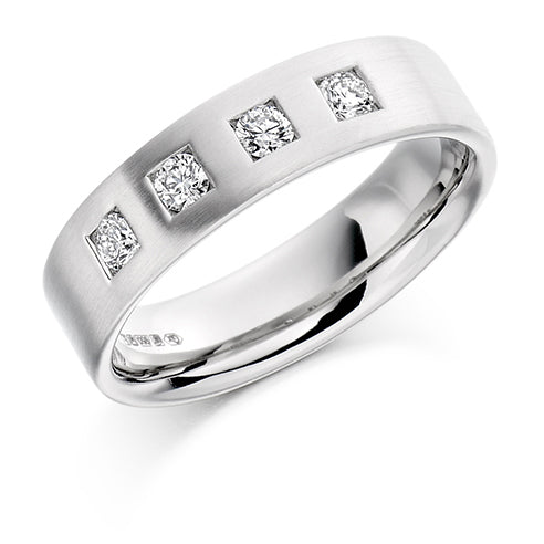Flush-Set Diamond Gents Ring, 0.33ct
