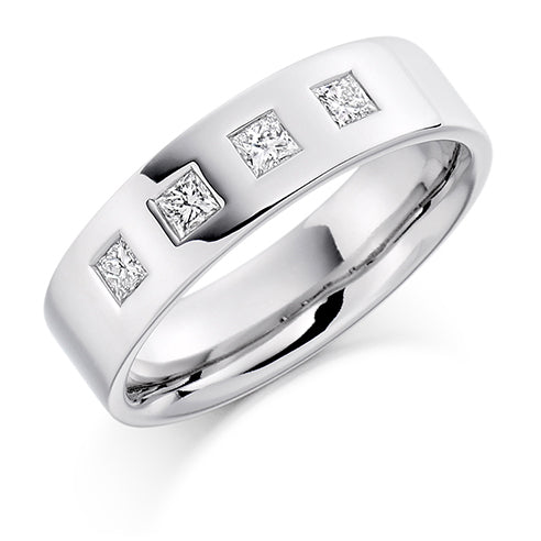 Flush-Set Diamond Gents Ring, 0.36ct