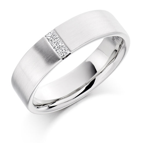 Channel-Set Diamond Gents Ring, 0.15ct